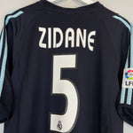 Shop 2003/04 REAL MADRID ZIDANE #5 AWAY SHIRT (XL) ADIDAS, classic football shirts, vintage football shirts & retro soccer jerseys at Cult Kits