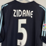 Shop 2003/04 REAL MADRID ZIDANE #5 AWAY SHIRT (XL) ADIDAS, classic football shirts, vintage football shirts & retro soccer jerseys at Cult Kits