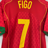 Shop 2004/05 PORTUGAL FIGO #7 HOME SHIRT (M) NIKE, classic football shirts, vintage football shirts & retro soccer jerseys at Cult Kits
