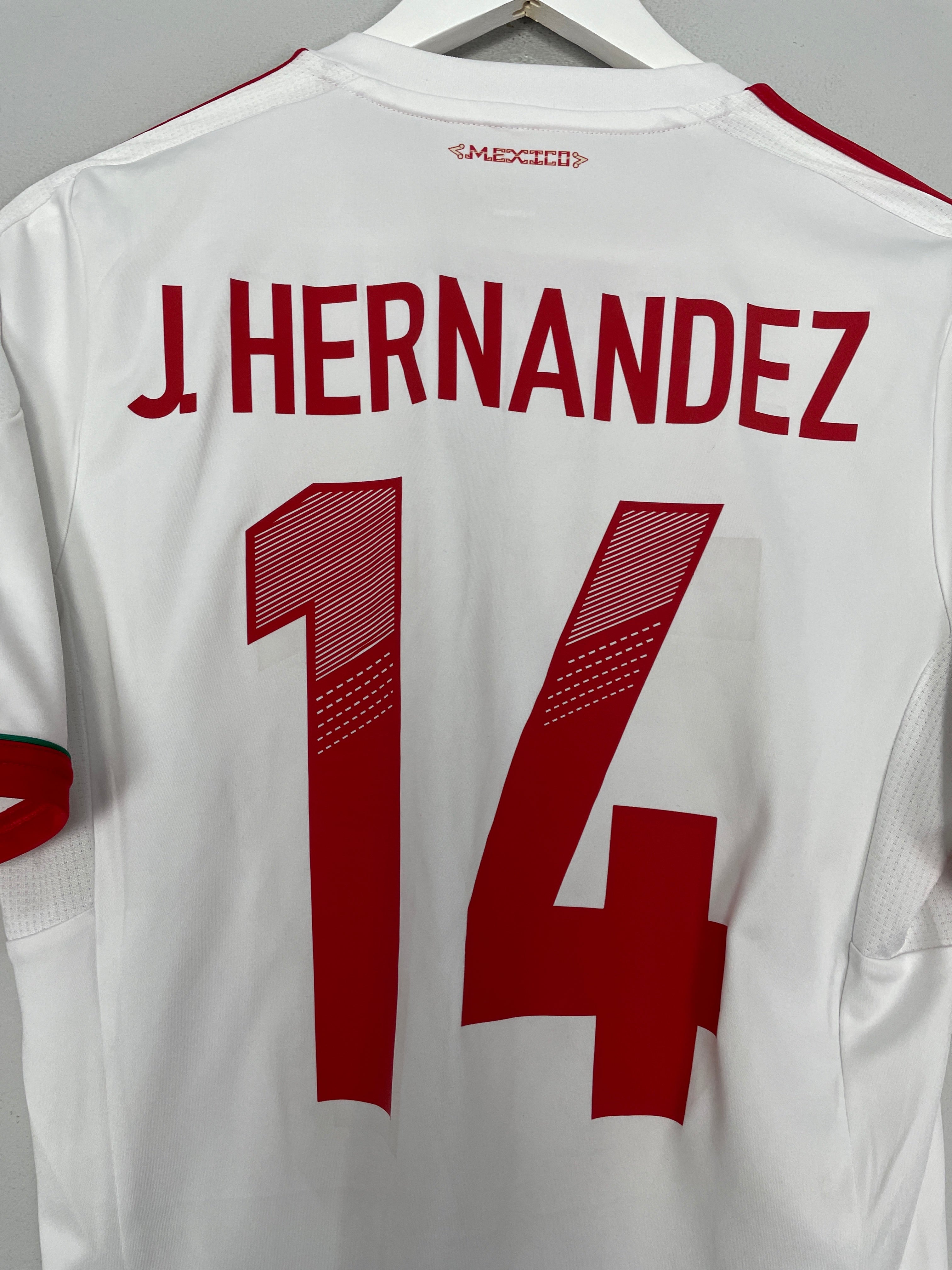 Shop 2011/12 MEXICO J.HERNANDEZ #14 AWAY SHIRT (S) ADIDAS, classic football shirts, vintage football shirts & retro soccer jerseys at Cult Kits