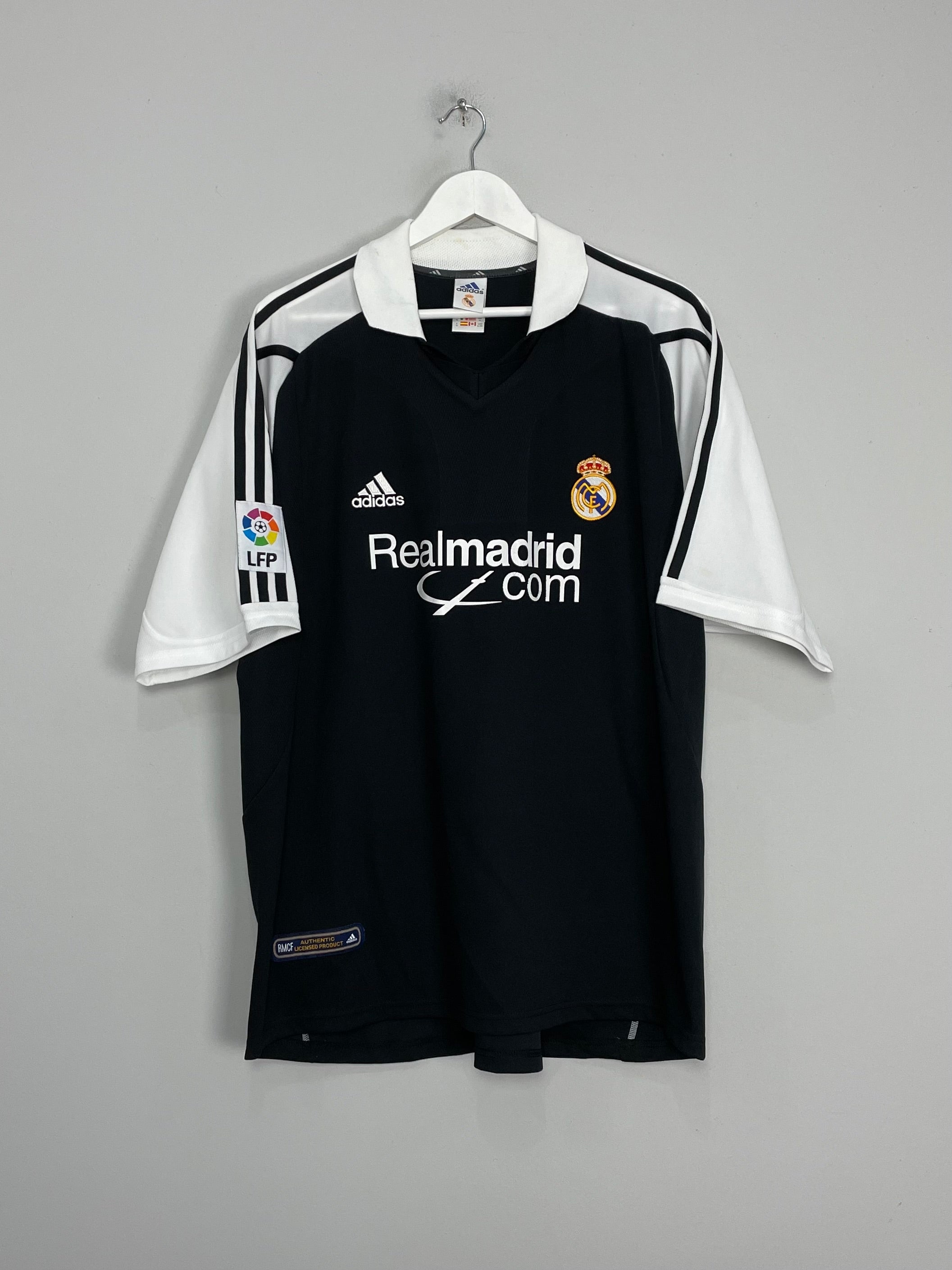 Shop 2001/02 REAL MADRID ZIDANE #5 AWAY SHIRT (XL) ADIDAS, classic football shirts, vintage football shirts & retro soccer jerseys at Cult Kits