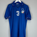 Shop 1992/93 ITALY FAVALLI #3 *PLAYER ISSUE* HOME SHIRT (L) DIADORA, classic football shirts, vintage football shirts & retro soccer jerseys at Cult Kits