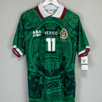 Shop 1998 Mexico Blanco #11 *Reissue* Home (Multiple Sizes) ABA Sport, classic football shirts, vintage football shirts & retro soccer jerseys at Cult Kits