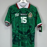 Shop 1998 Mexico Hernandez #15 *Reissue* Home (Multiple Sizes) ABA Sport, classic football shirts, vintage football shirts & retro soccer jerseys at Cult Kits