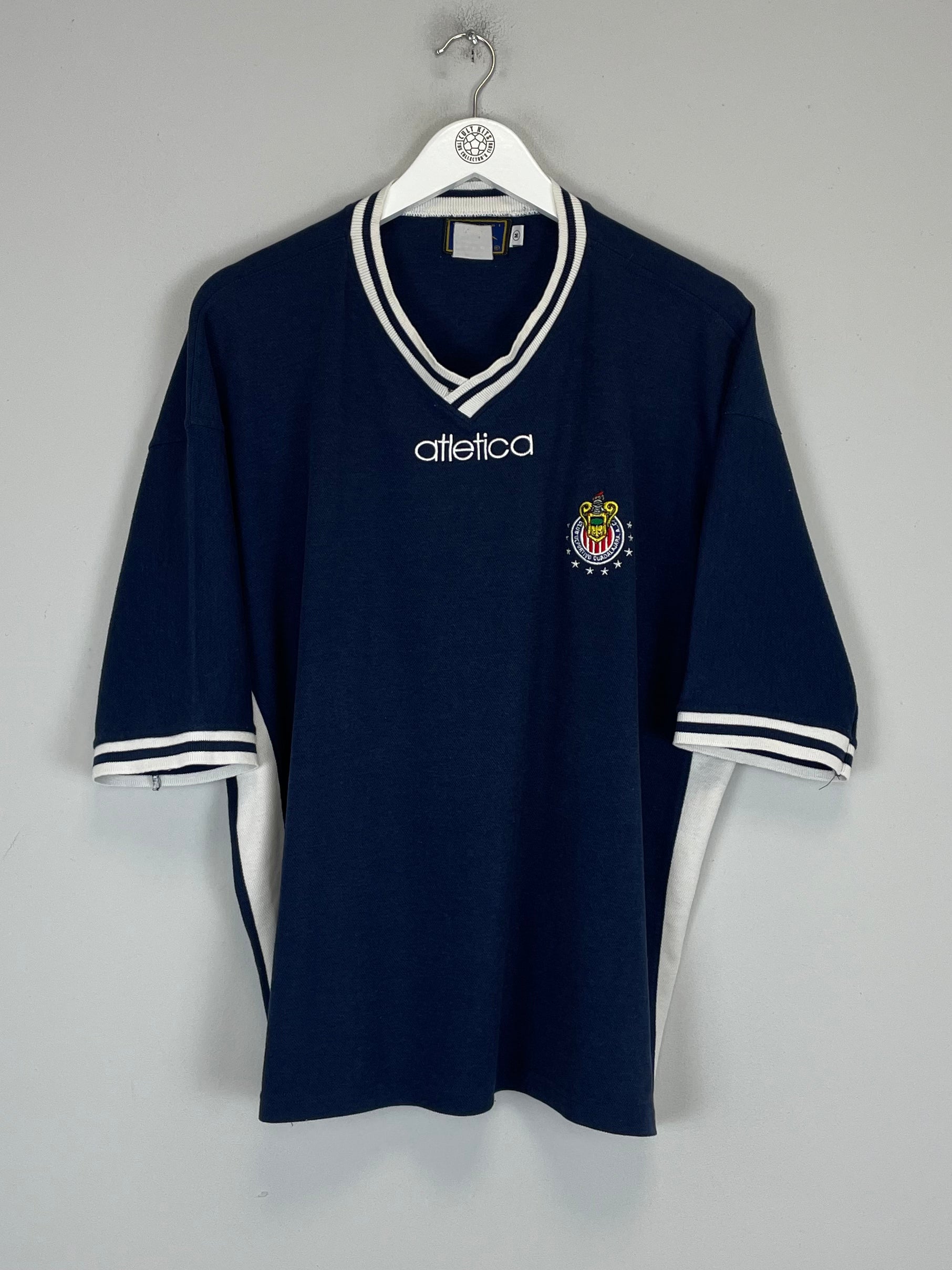 Shop 2000/01 CHIVAS GUADALAJARA TRAINING SHIRT (M) ATLETICA, classic football shirts, vintage football shirts & retro soccer jerseys at Cult Kits