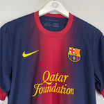 Shop 2012/13 BARCELONA HOME SHIRT (M) NIKE, classic football shirts, vintage football shirts & retro soccer jerseys at Cult Kits