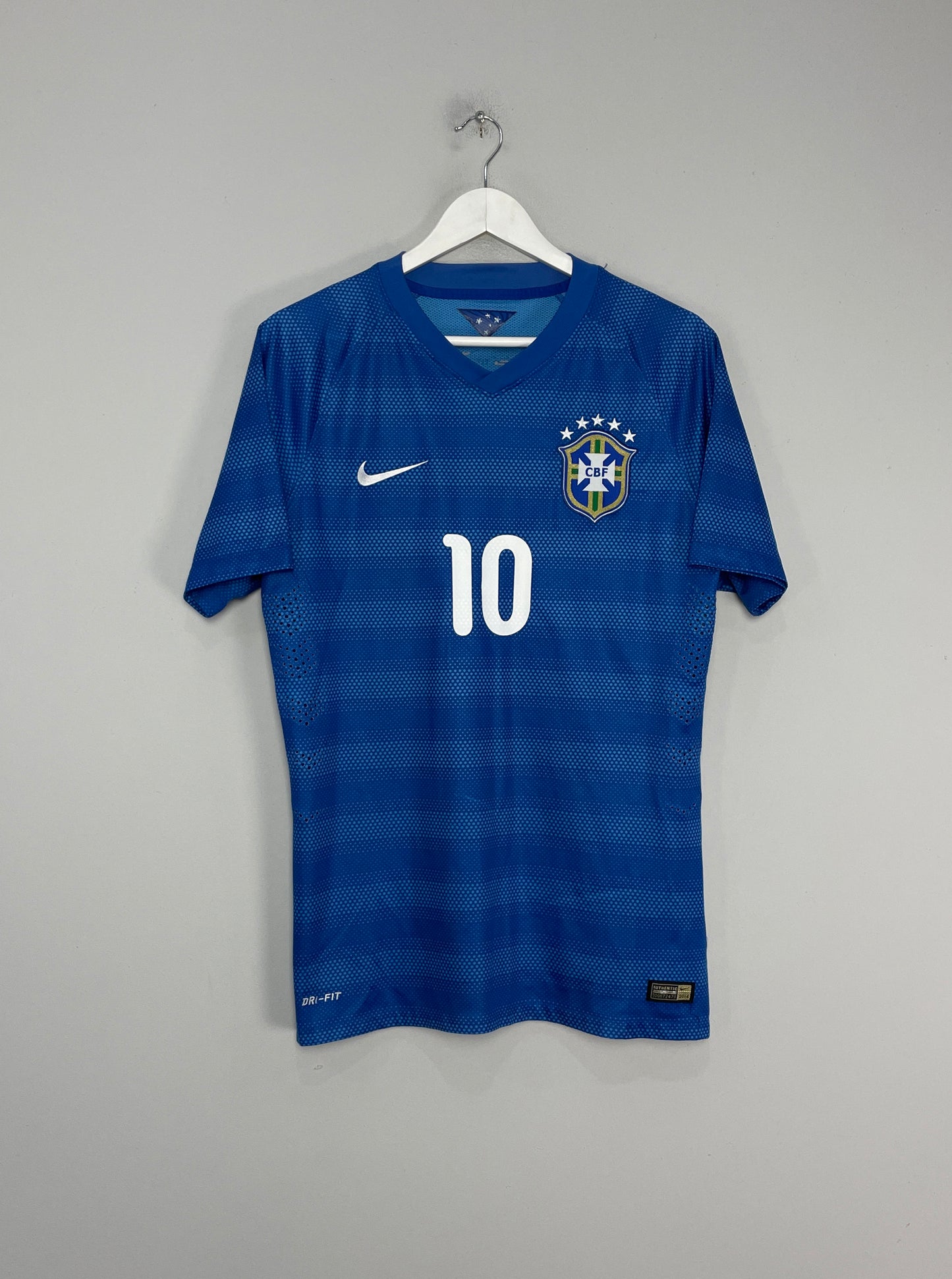 2014/15 BRAZIL NEYMAR #10 *PLAYER ISSUE* AWAY SHIRT (L) NIKE