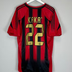 Shop 2004/05 AC MILAN KAKA #22 *PLAYER ISSUE* HOME SHIRT (XL) ADIDAS, classic football shirts, vintage football shirts & retro soccer jerseys at Cult Kits