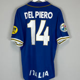 Shop 1996/97 ITALY DEL PIERO #14 HOME SHIRT (L) NIKE, classic football shirts, vintage football shirts & retro soccer jerseys at Cult Kits