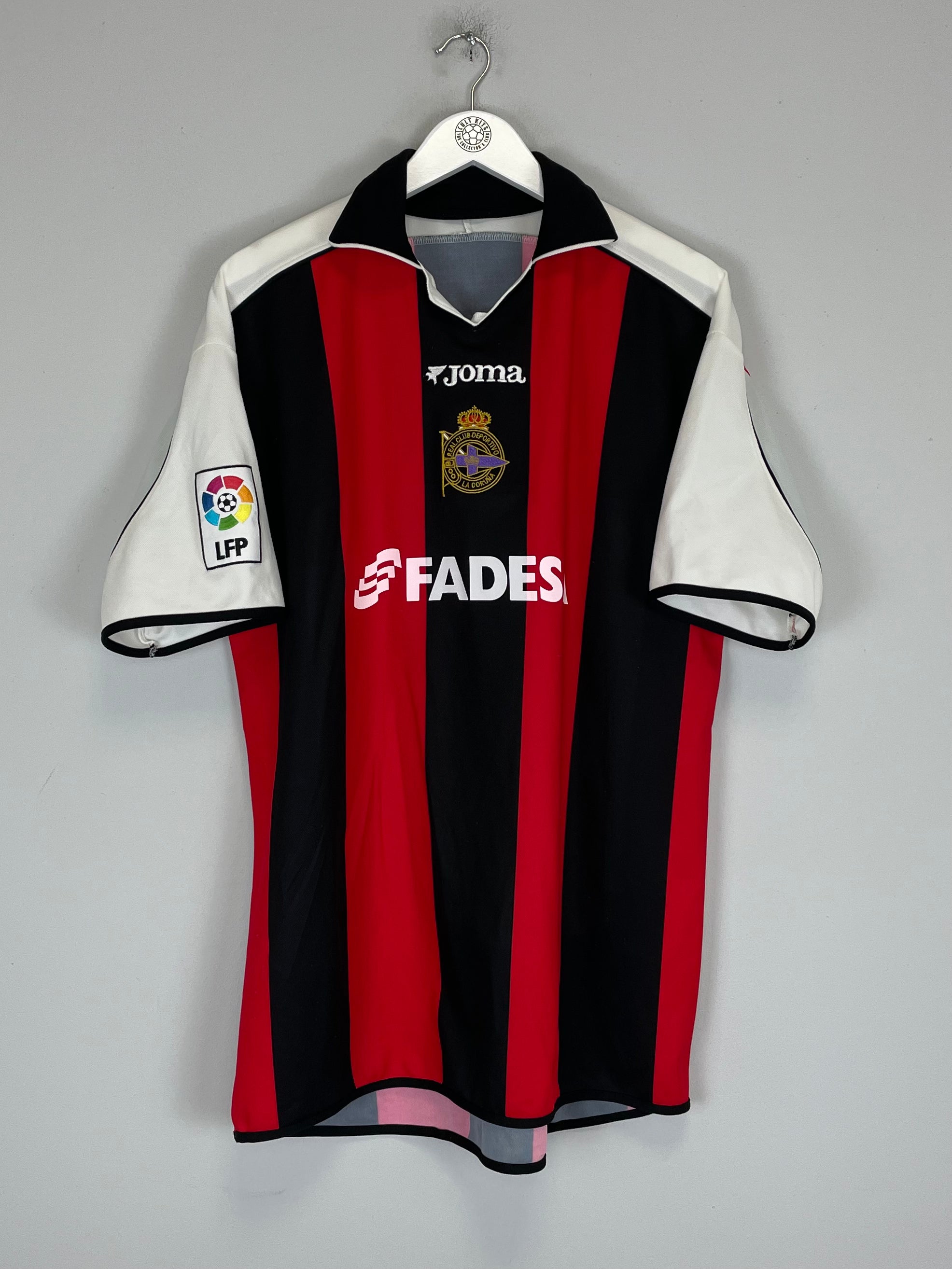 Shop 2001/02 DEPORTIVO LA CORUNA MAKAAY #7 AWAY SHIRT (XL) JOMA, classic football shirts, vintage football shirts & retro soccer jerseys at Cult Kits