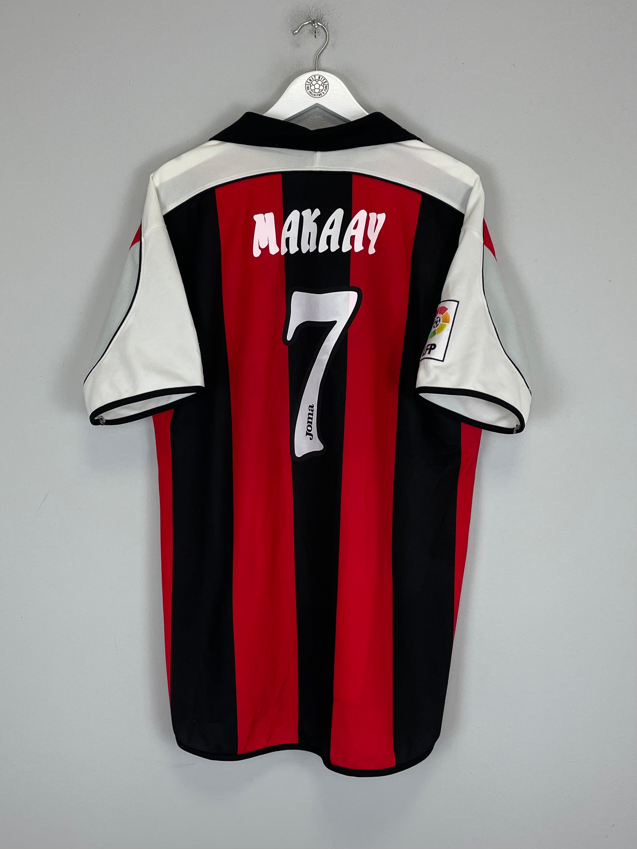 Shop 2001/02 DEPORTIVO LA CORUNA MAKAAY #7 AWAY SHIRT (XL) JOMA, classic football shirts, vintage football shirts & retro soccer jerseys at Cult Kits
