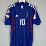 2002/04 FRANCE ZIDANE #10 HOME SHIRT (M) ADIDAS