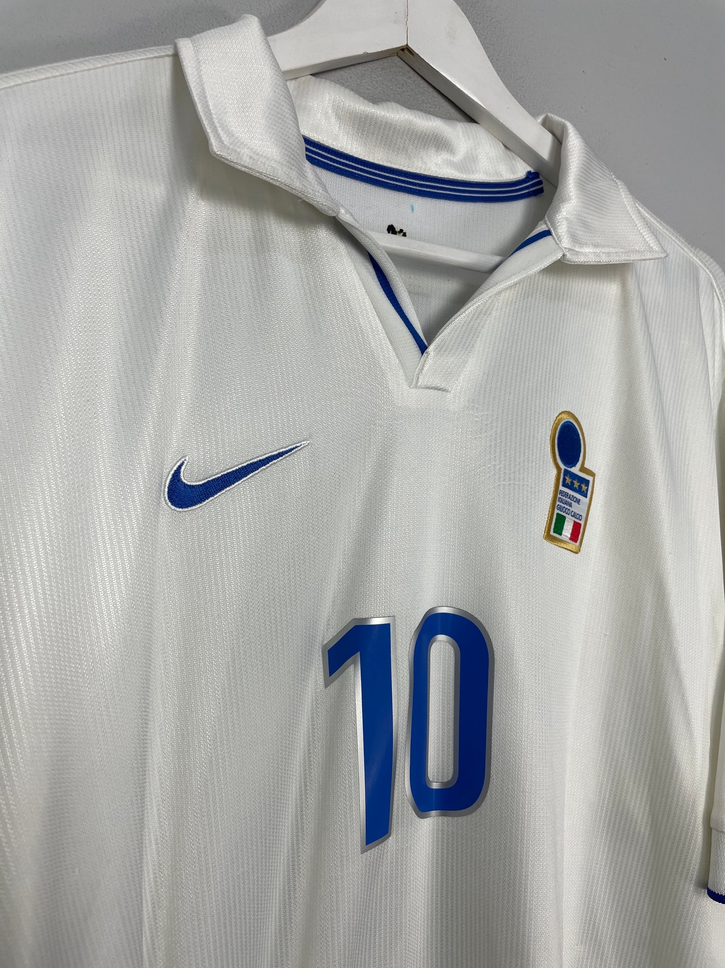 1997/98 ITALY DEL PIERO #10 AWAY SHIRT (XL) NIKE