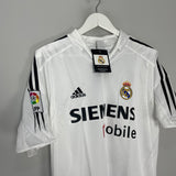 Shop 2004/05 REAL MADRID R.CARLOS #3 *BNWT* HOME SHIRT (MULTIPLE SIZES) ADIDAS, classic football shirts, vintage football shirts & retro soccer jerseys at Cult Kits