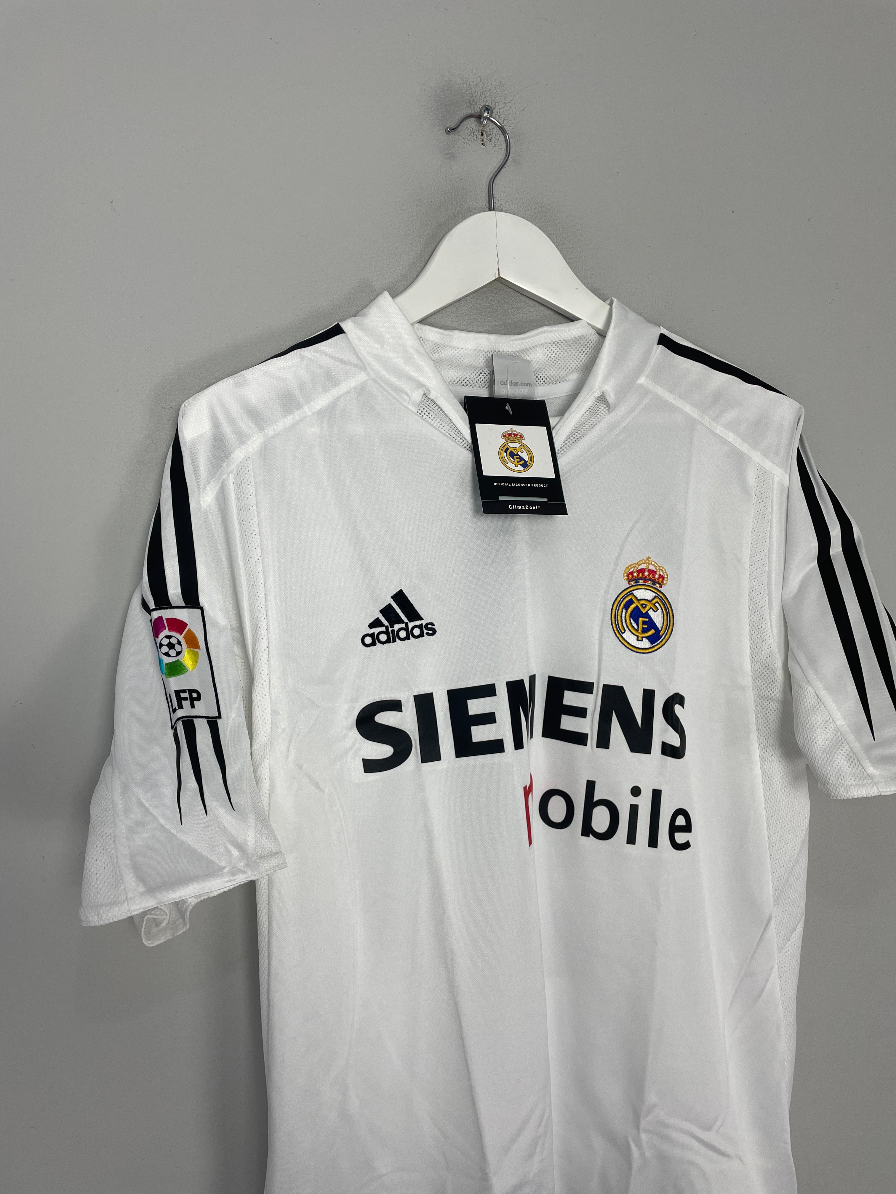 Shop 2004/05 REAL MADRID R.CARLOS #3 *BNWT* HOME SHIRT (MULTIPLE SIZES) ADIDAS, classic football shirts, vintage football shirts & retro soccer jerseys at Cult Kits