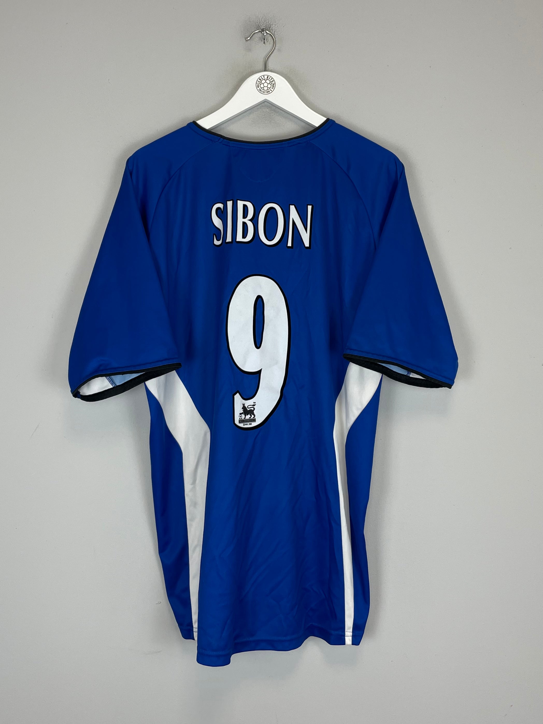 Shop 2003/05 SHEFFIELD WEDNESDAY SIBON #9 HOME SHIRT (XL) DIADORA, classic football shirts, vintage football shirts & retro soccer jerseys at Cult Kits