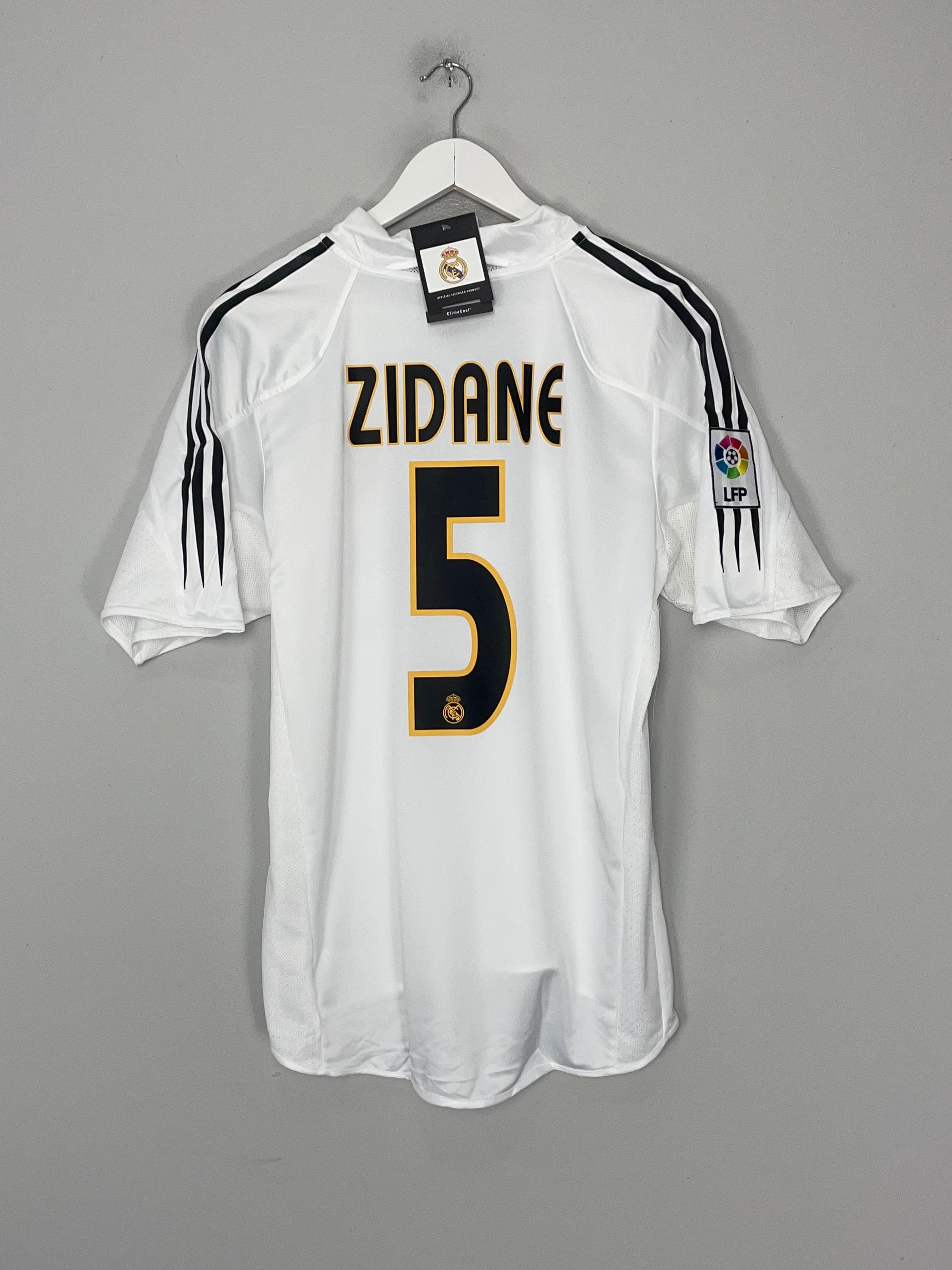 Shop 2004/05 REAL MADRID ZIDANE #5 *BNWT* HOME SHIRT (MULTIPLE SIZES) ADIDAS, classic football shirts, vintage football shirts & retro soccer jerseys at Cult Kits