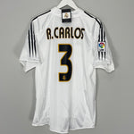 Shop 2004/05 REAL MADRID R.CARLOS #3 *BNWT* HOME SHIRT (MULTIPLE SIZES) ADIDAS, classic football shirts, vintage football shirts & retro soccer jerseys at Cult Kits