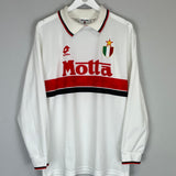 1993/94 AC MILAN BARESI #6 *SIGNED* L/S AWAY SHIRT (L) LOTTO