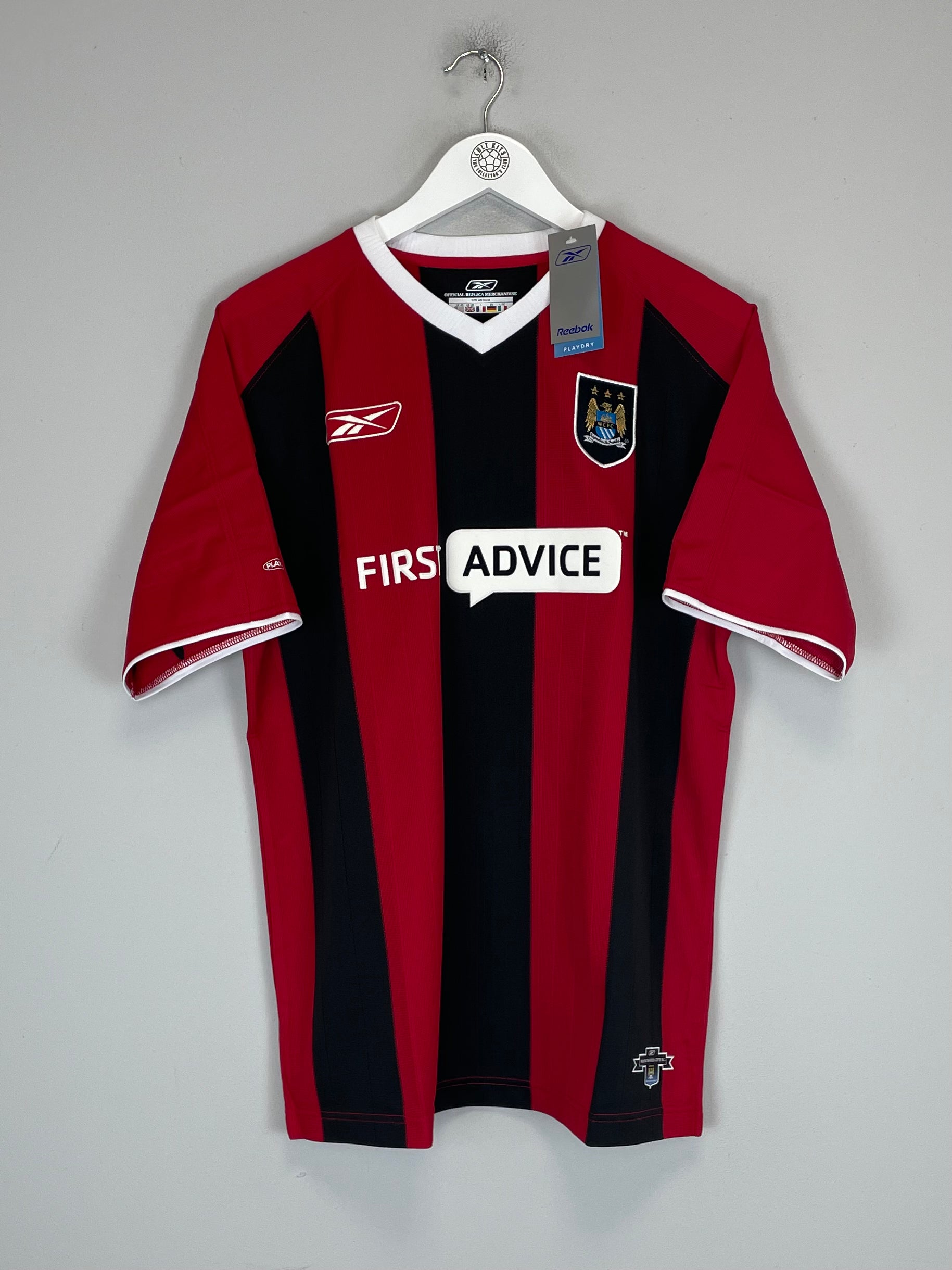 Shop 2003/04 MANCHESTER CITY ANELKA #39 *BNWT* AWAY SHIRT (M) REEBOK, classic football shirts, vintage football shirts & retro soccer jerseys at Cult Kits