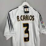 Shop 2004/05 REAL MADRID R.CARLOS #3 *BNWT* HOME SHIRT (MULTIPLE SIZES) ADIDAS, classic football shirts, vintage football shirts & retro soccer jerseys at Cult Kits