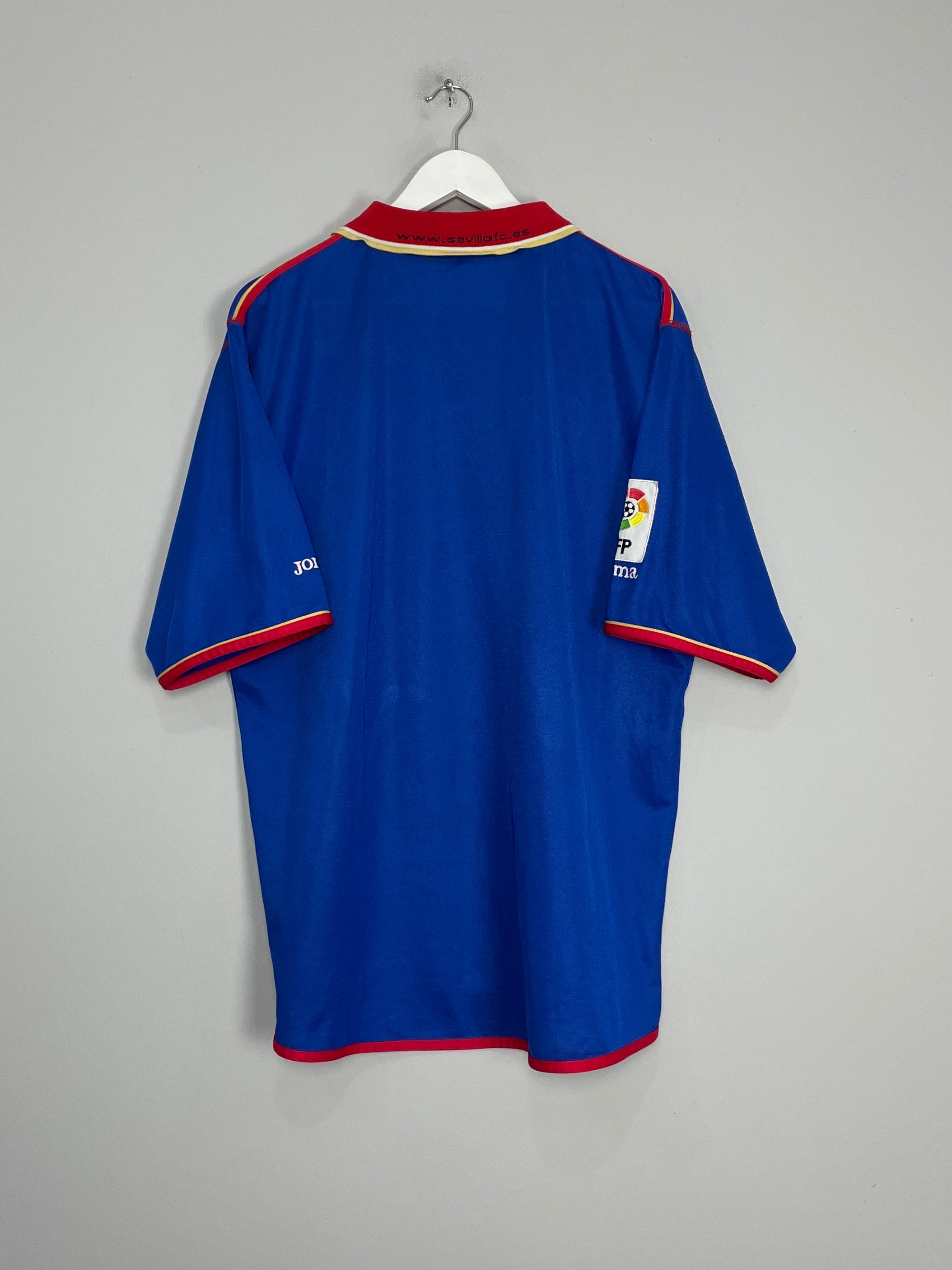 Shop 2001/02 SEVILLA THIRD SHIRT (XL) JOMA, classic football shirts, vintage football shirts & retro soccer jerseys at Cult Kits