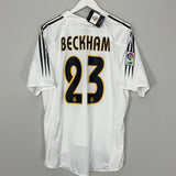 Shop 2004/05 REAL MADRID BECKHAM #23 *BNWT* HOME SHIRT (MULTIPLE SIZES) ADIDAS, classic football shirts, vintage football shirts & retro soccer jerseys at Cult Kits