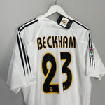 Shop 2004/05 REAL MADRID BECKHAM #23 *BNWT* HOME SHIRT (MULTIPLE SIZES) ADIDAS, classic football shirts, vintage football shirts & retro soccer jerseys at Cult Kits