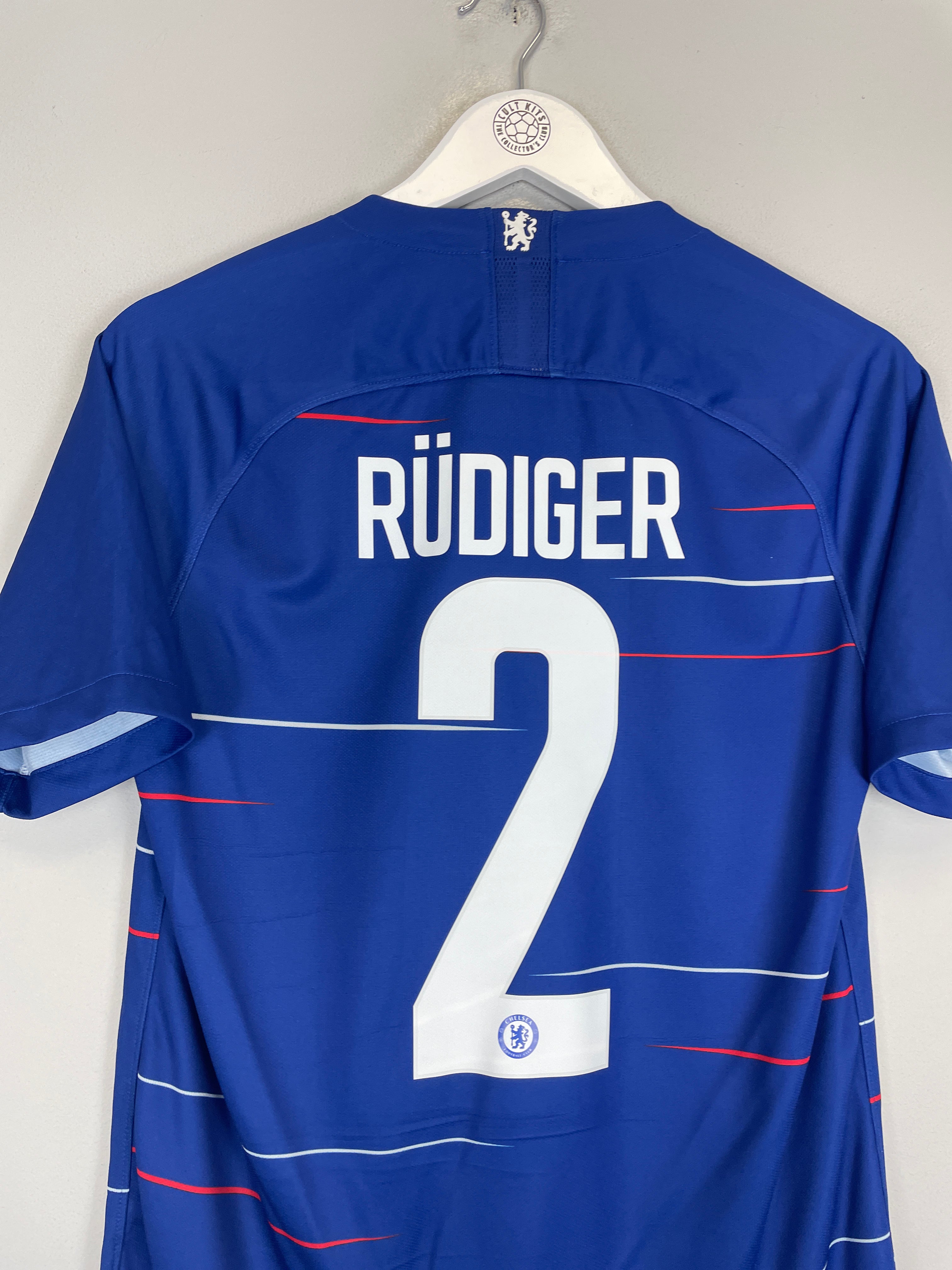 Shop 2018/19 CHELSEA RUDIGER #2 HOME SHIRT (S) NIKE, classic football shirts, vintage football shirts & retro soccer jerseys at Cult Kits