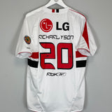 Shop 2008/09 SANTOS RICHARLYSON #20 HOME SHIRT (M) REEBOK, classic football shirts, vintage football shirts & retro soccer jerseys at Cult Kits
