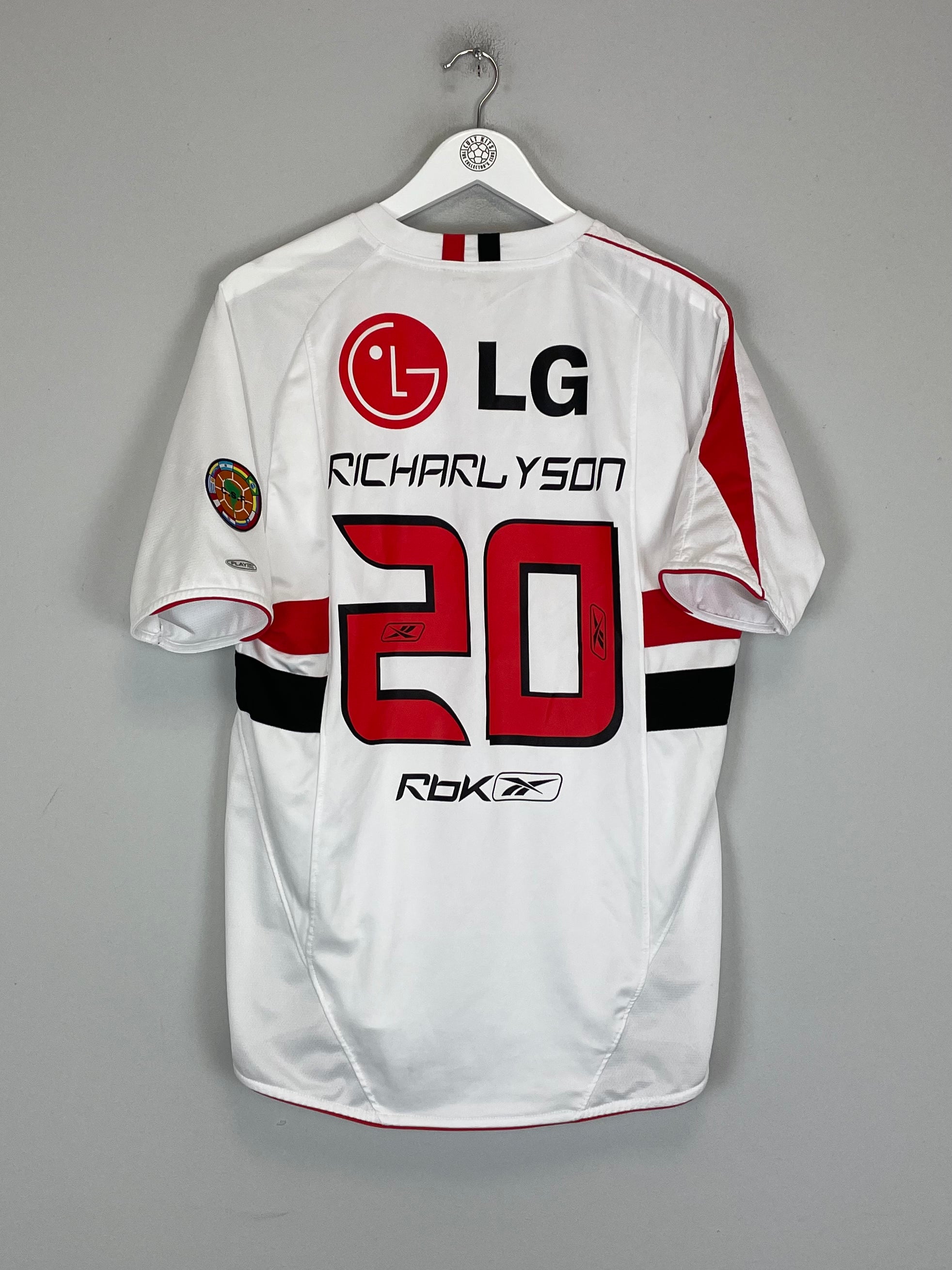Shop 2008/09 SANTOS RICHARLYSON #20 HOME SHIRT (M) REEBOK, classic football shirts, vintage football shirts & retro soccer jerseys at Cult Kits