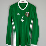 Shop 2016/17 MEXICO R.MARQUEZ #4 L/S HOME SHIRT (M) ADIDAS, classic football shirts, vintage football shirts & retro soccer jerseys at Cult Kits