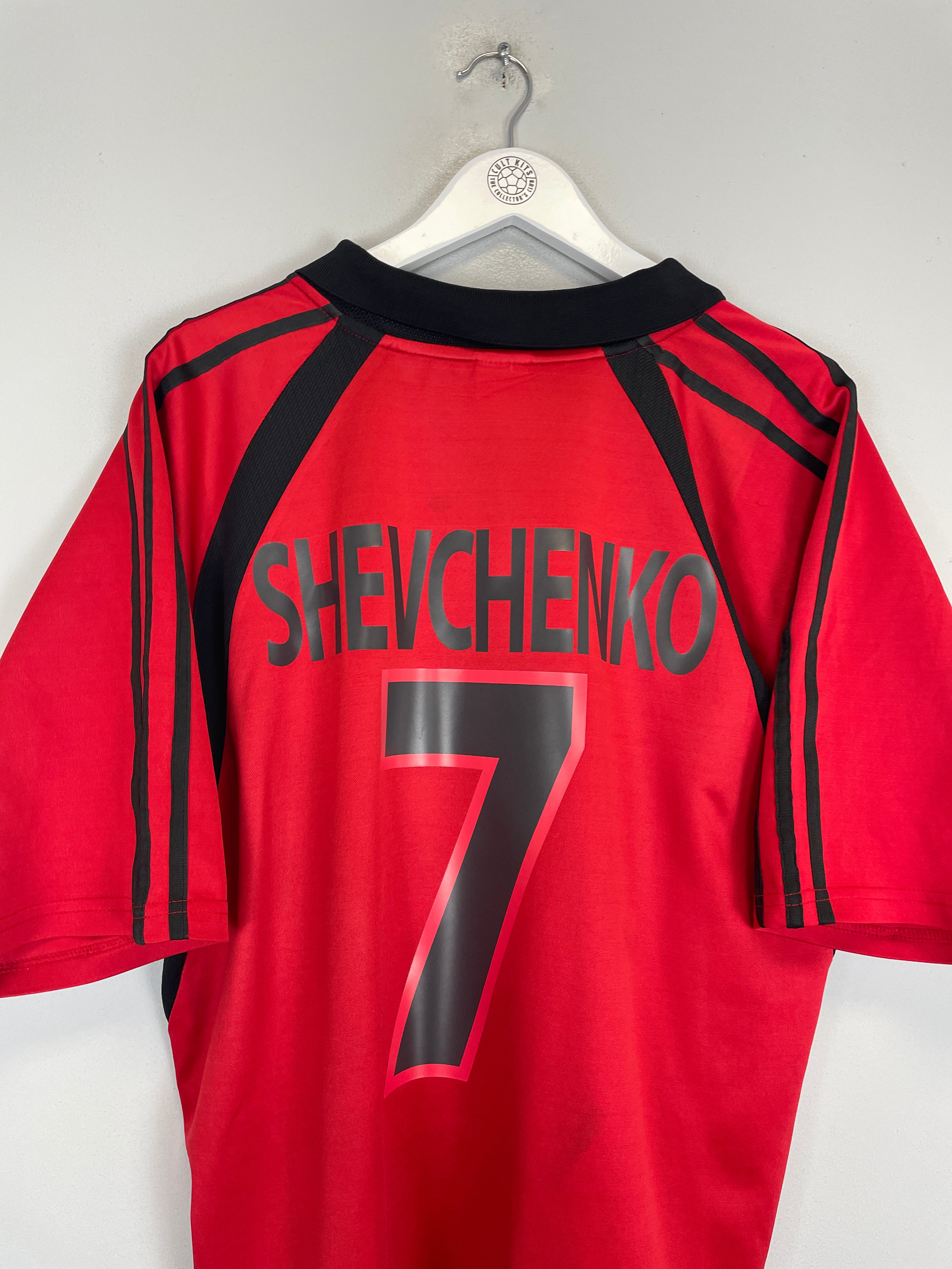 Shop 2001/02 AC MILAN SHEVCHENKO #7 THIRD SHIRT (XL) ADIDAS, classic football shirts, vintage football shirts & retro soccer jerseys at Cult Kits
