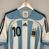 Shop 2006/07 ARGENTINA RIQUELME #10 HOME SHIRT (M) ADIDAS, classic football shirts, vintage football shirts & retro soccer jerseys at Cult Kits