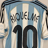 Shop 2006/07 ARGENTINA RIQUELME #10 HOME SHIRT (M) ADIDAS, classic football shirts, vintage football shirts & retro soccer jerseys at Cult Kits
