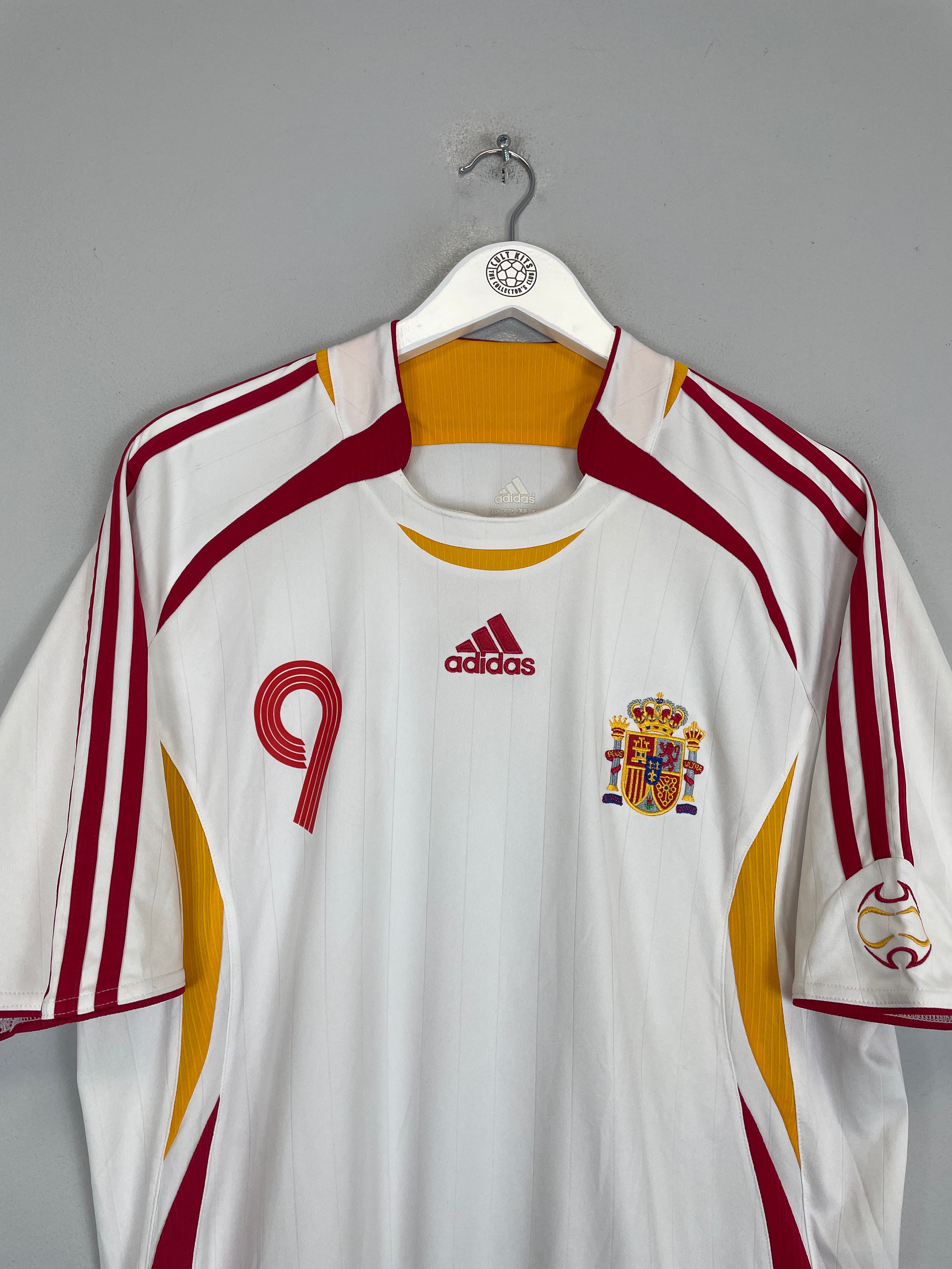 Shop 2006/08 SPAIN F.TORRES #9 AWAY SHIRT (L) ADIDAS, classic football shirts, vintage football shirts & retro soccer jerseys at Cult Kits