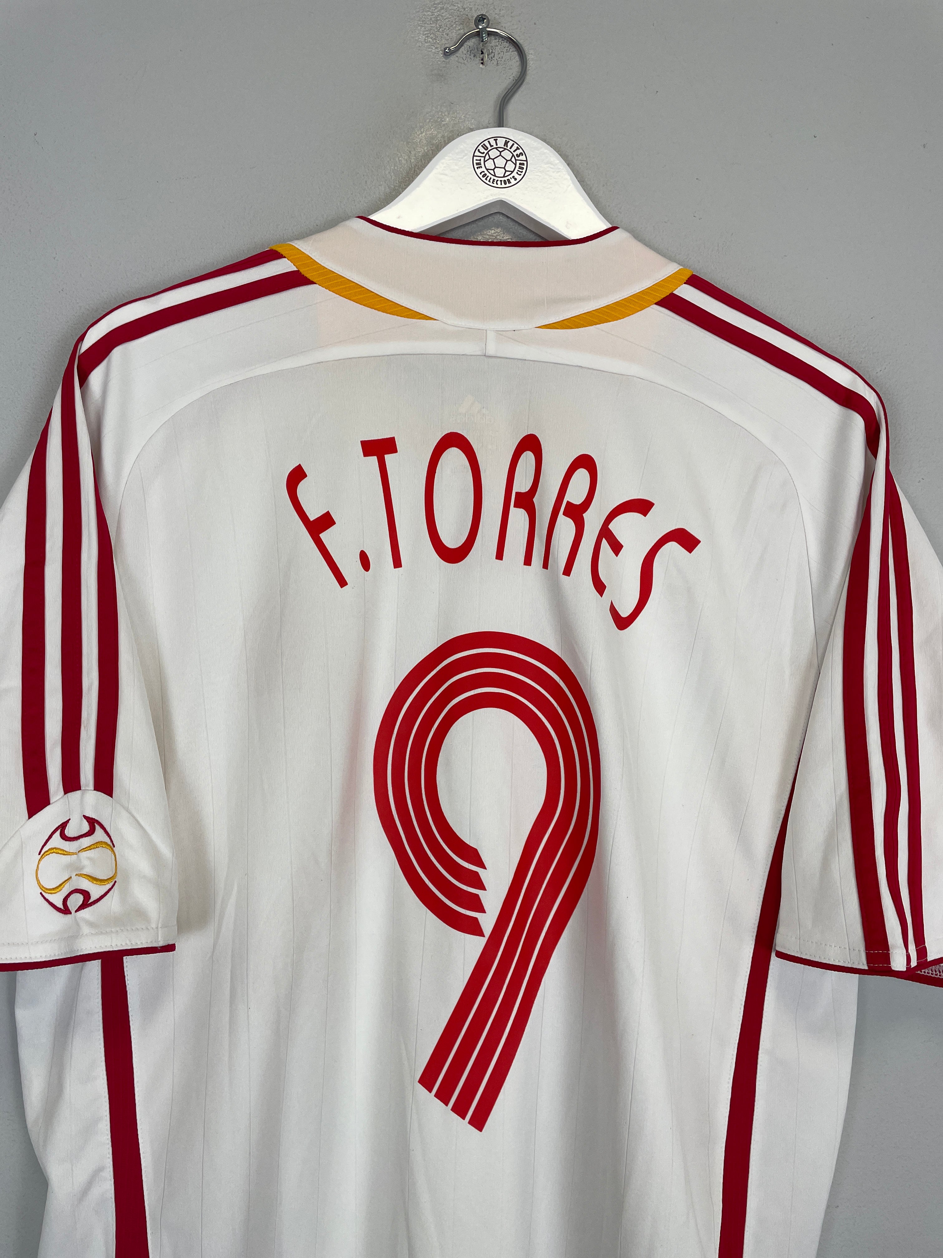 Shop 2006/08 SPAIN F.TORRES #9 AWAY SHIRT (L) ADIDAS, classic football shirts, vintage football shirts & retro soccer jerseys at Cult Kits