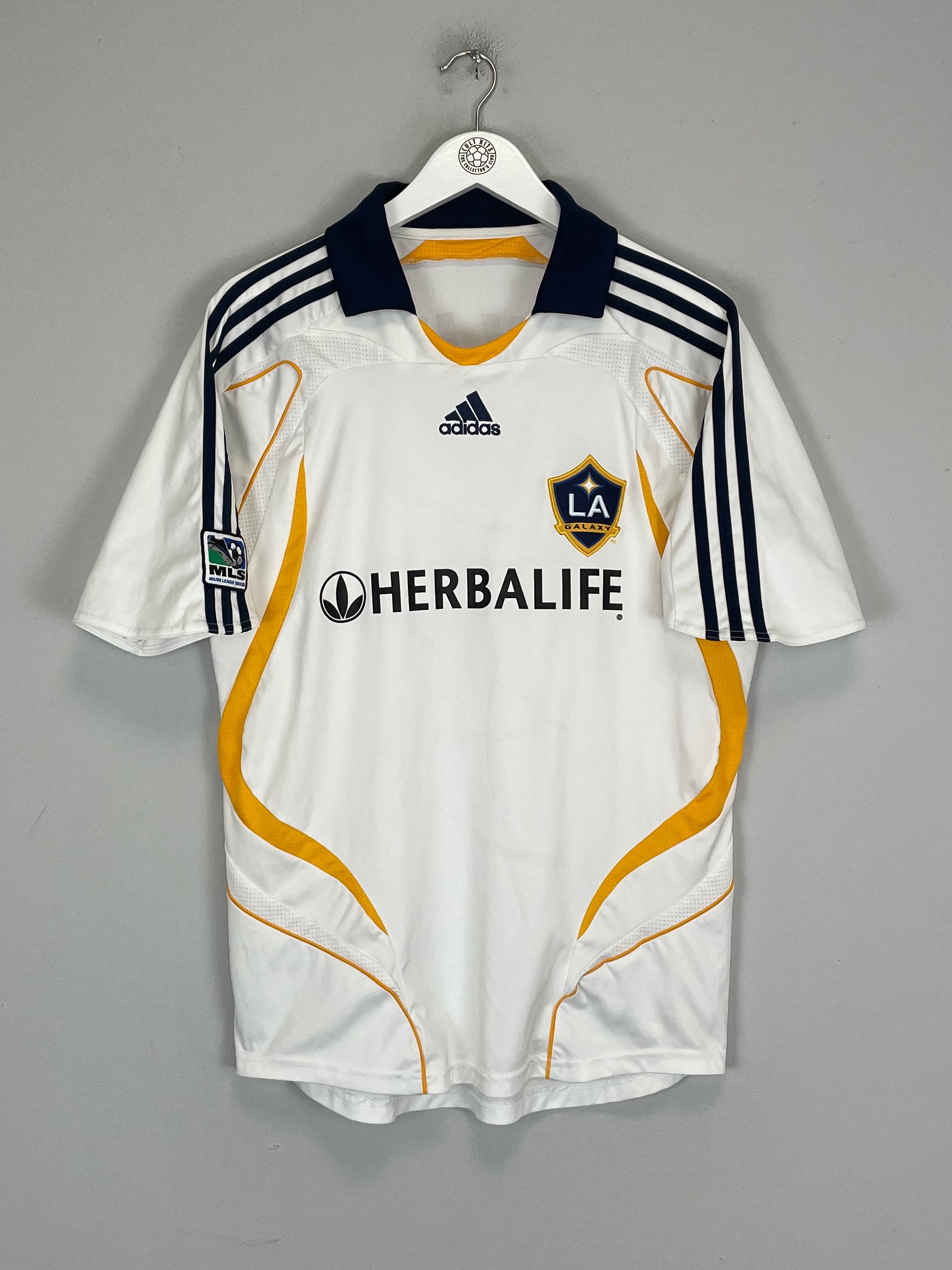 Shop 2007/08 LA GALAXY BECKHAM #32 HOME SHIRT (M) ADIDAS, classic football shirts, vintage football shirts & retro soccer jerseys at Cult Kits