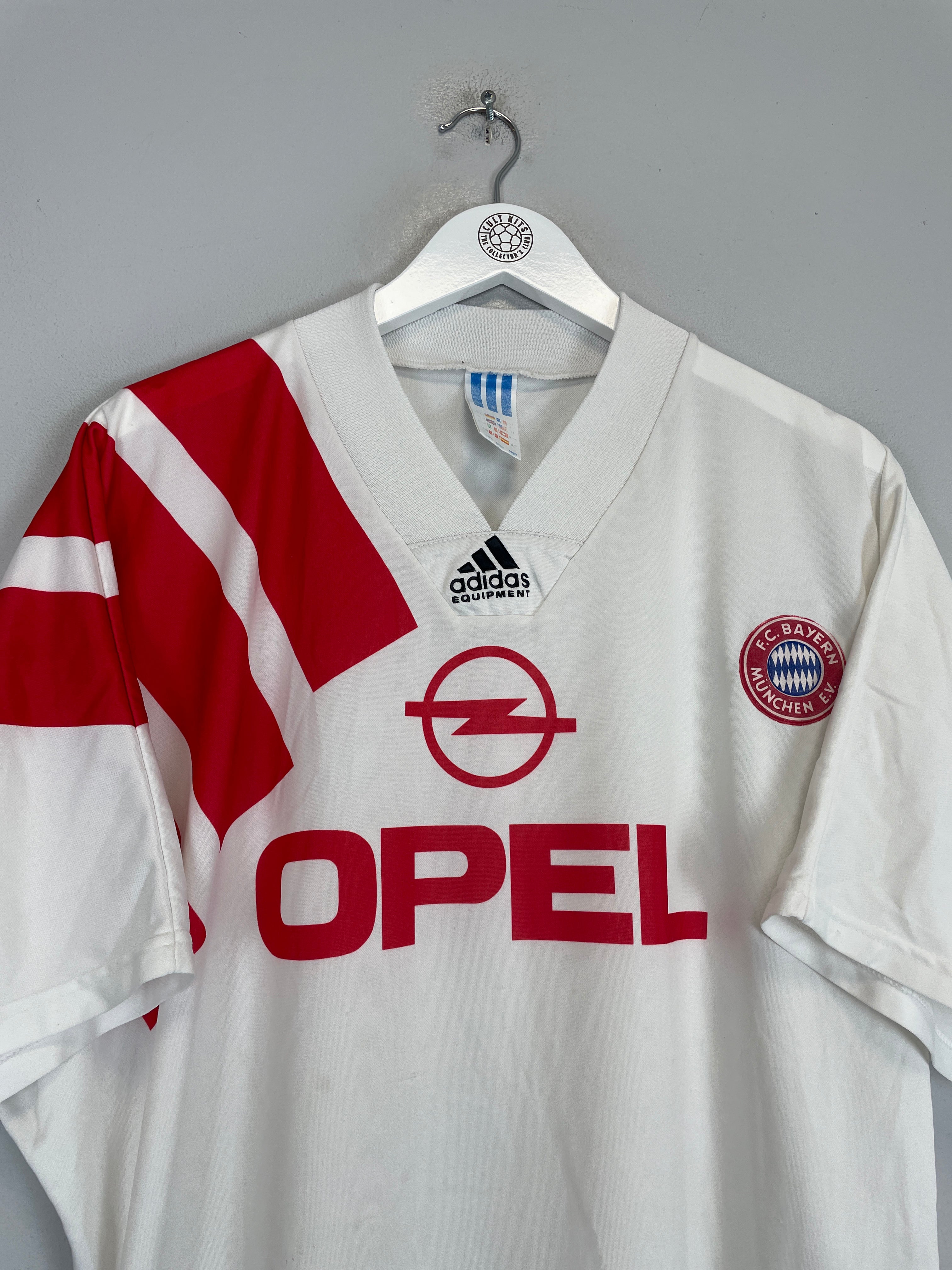 Shop 1991/93 BAYERN MUNICH AWAY SHIRT (XL) ADIDAS, classic football shirts, vintage football shirts & retro soccer jerseys at Cult Kits