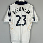 Shop 2007/08 LA GALAXY BECKHAM #32 HOME SHIRT (M) ADIDAS, classic football shirts, vintage football shirts & retro soccer jerseys at Cult Kits