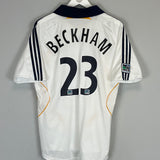 Shop 2007/08 LA GALAXY BECKHAM #32 HOME SHIRT (M) ADIDAS, classic football shirts, vintage football shirts & retro soccer jerseys at Cult Kits