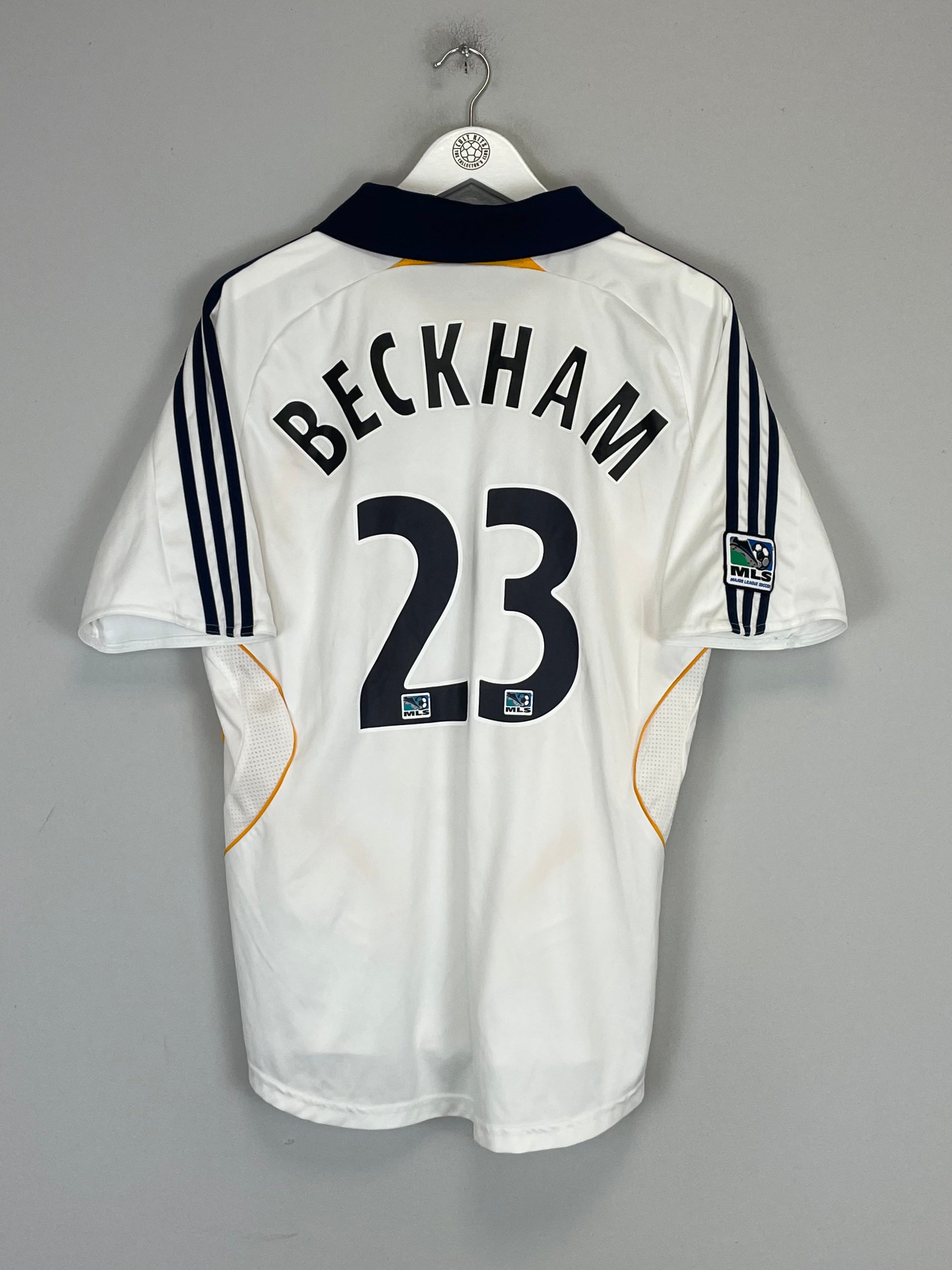 Shop 2007/08 LA GALAXY BECKHAM #32 HOME SHIRT (M) ADIDAS, classic football shirts, vintage football shirts & retro soccer jerseys at Cult Kits