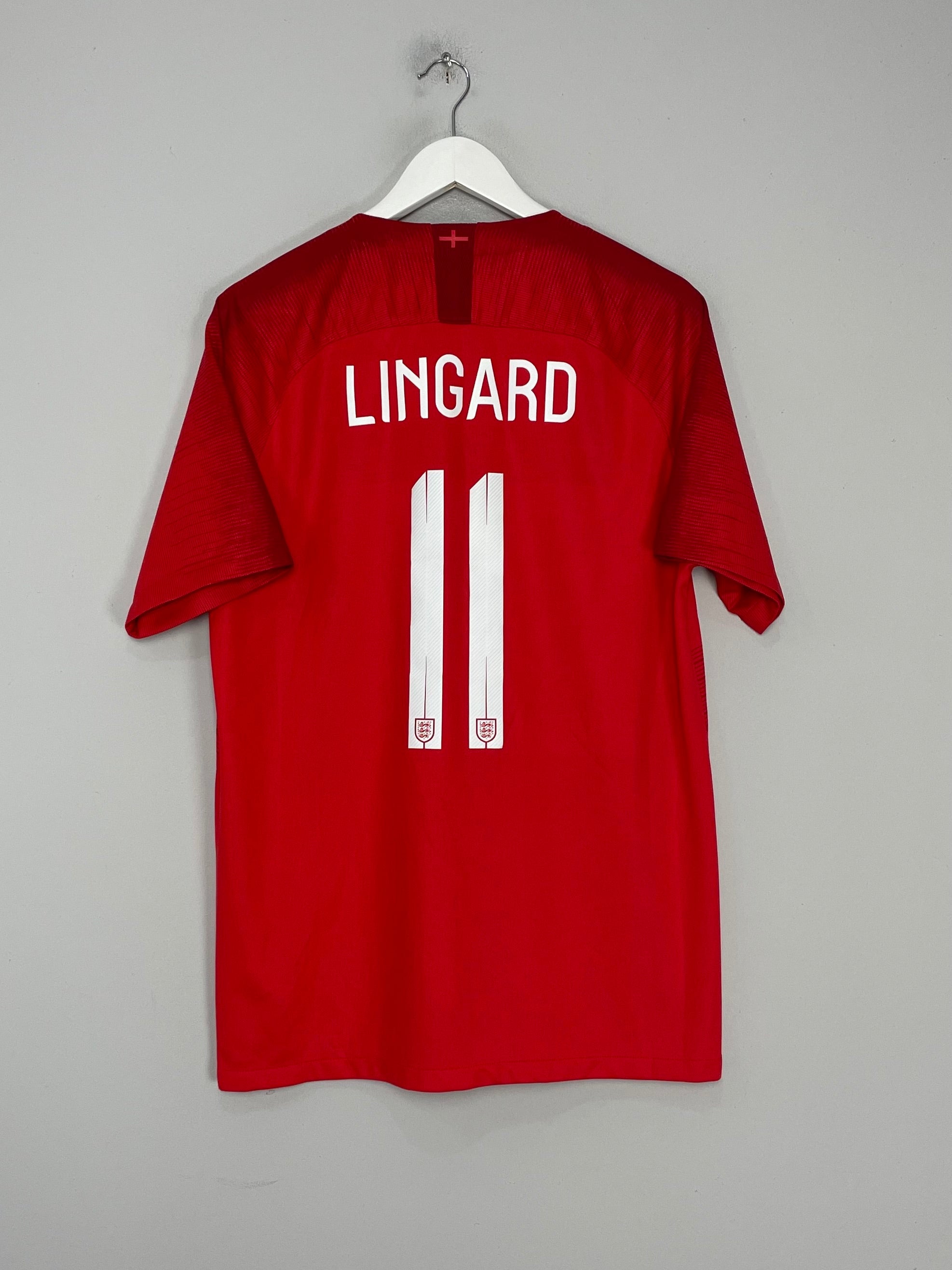 Shop 2018/19 ENGLAND LINGARD #11 AWAY SHIRT (L) NIKE, classic football shirts, vintage football shirts & retro soccer jerseys at Cult Kits