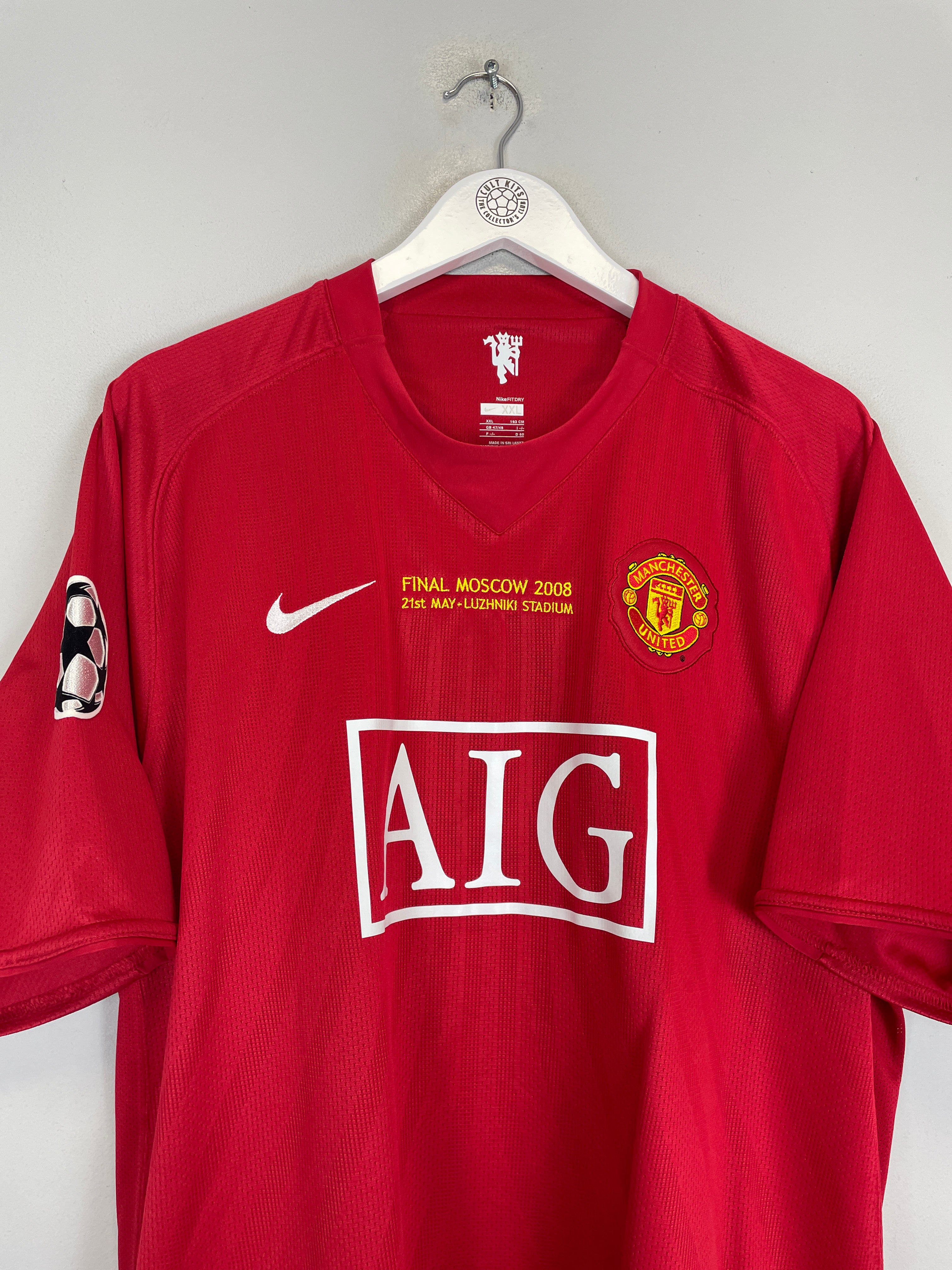 Shop 2007/08 MANCHESTER UNITED RONALDO #7 *C/L FINAL* HOME SHIRT (XXL) NIKE, classic football shirts, vintage football shirts & retro soccer jerseys at Cult Kits