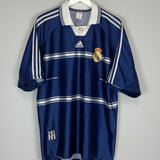 Shop 1998/99 REAL MADRID AWAY SHIRT (XL) ADIDAS, classic football shirts, vintage football shirts & retro soccer jerseys at Cult Kits