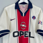 Shop 1997/98 PSG AWAY SHIRT (XL) NIKE, classic football shirts, vintage football shirts & retro soccer jerseys at Cult Kits