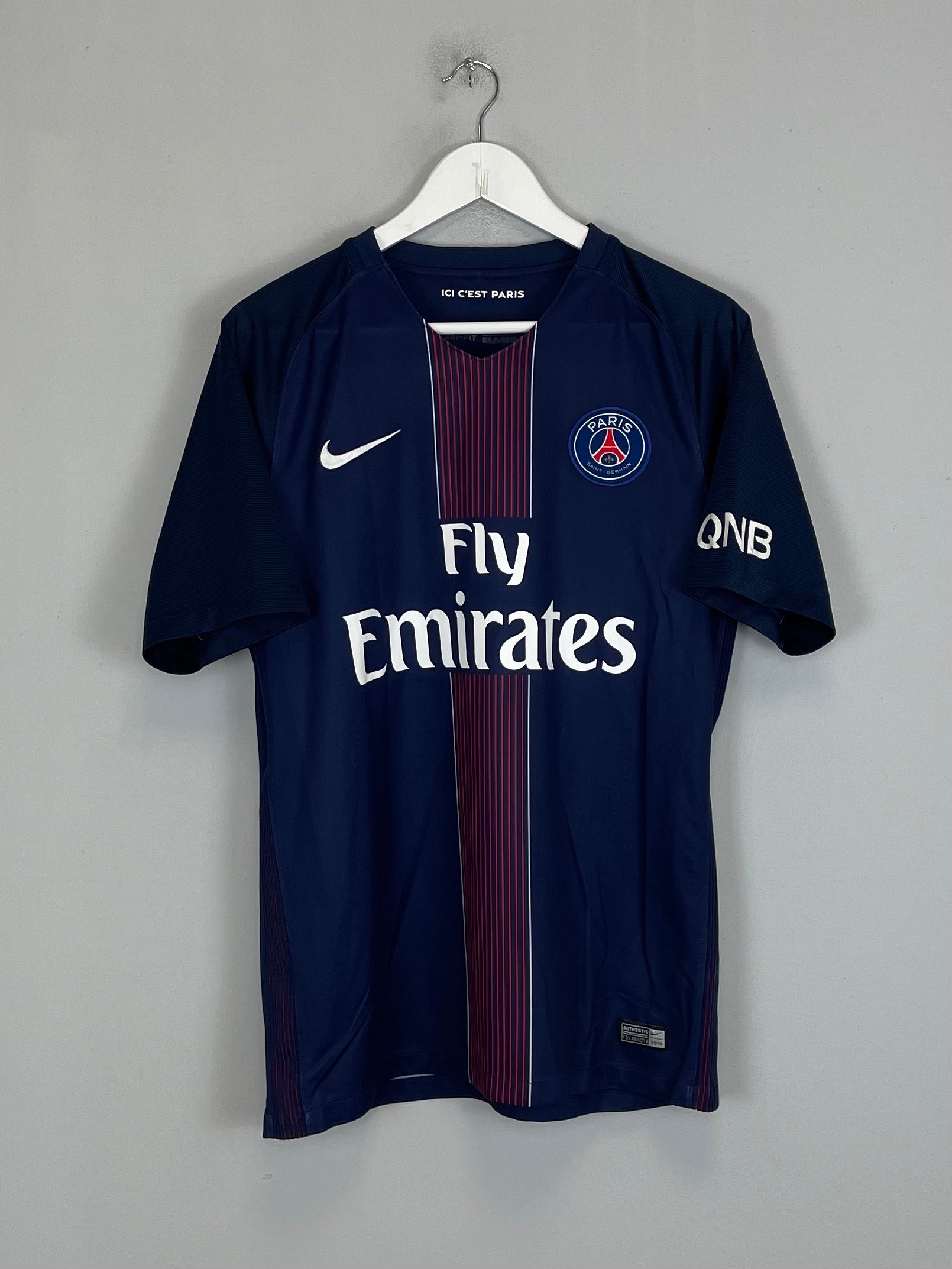 Shop 2016/17 PSG CAVANI #9 HOME SHIRT (M) NIKE, classic football shirts, vintage football shirts & retro soccer jerseys at Cult Kits