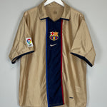 Shop 2001/03 BARCELONA THIRD SHIRT (XL) NIKE, classic football shirts, vintage football shirts & retro soccer jerseys at Cult Kits
