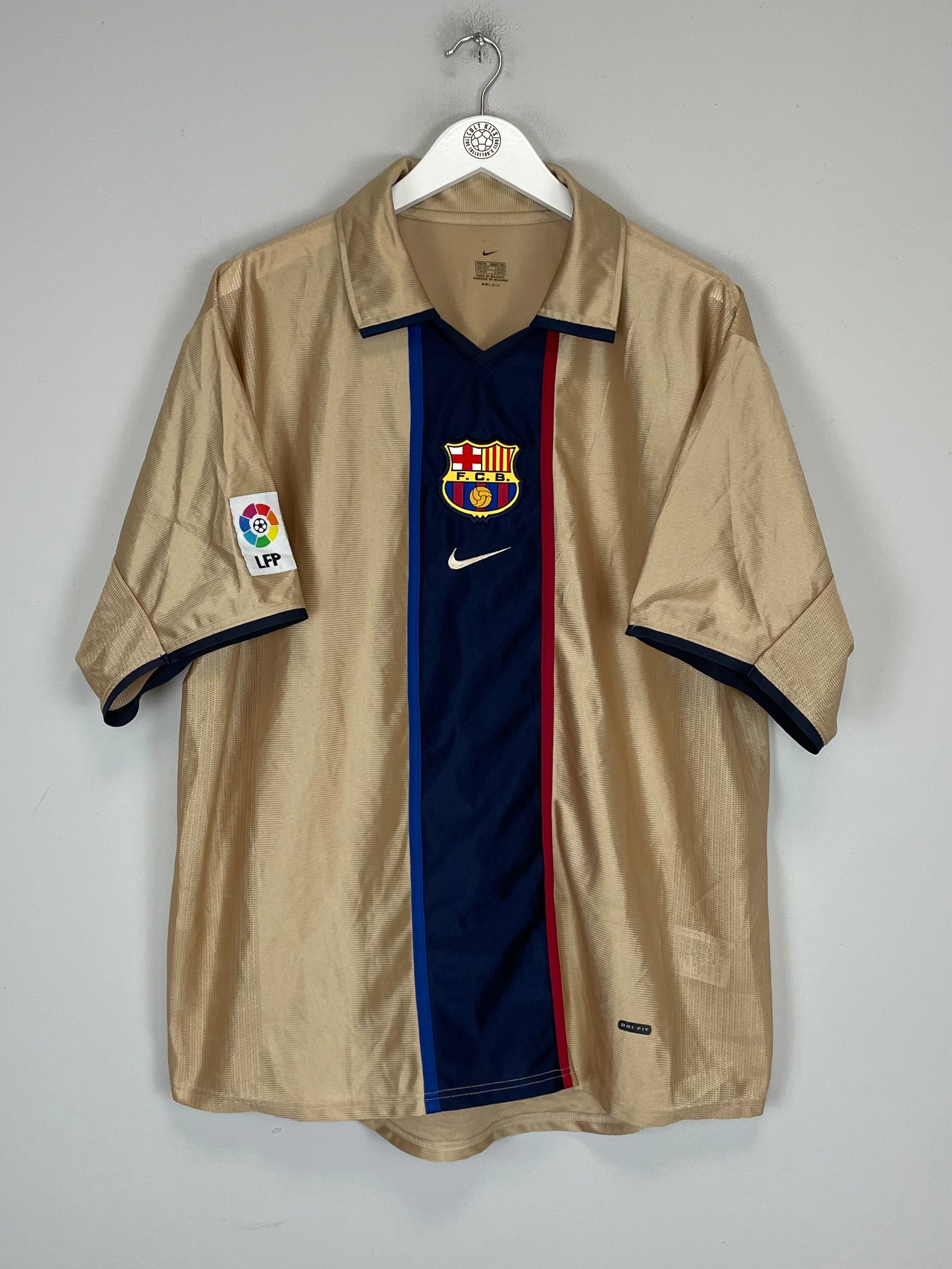 Shop 2001/03 BARCELONA THIRD SHIRT (XL) NIKE, classic football shirts, vintage football shirts & retro soccer jerseys at Cult Kits