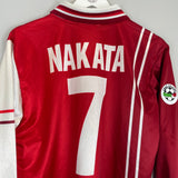 Shop 1998/99 PERUGIA NAKATA #7 L/S HOME SHIRT (L) GALEX, classic football shirts, vintage football shirts & retro soccer jerseys at Cult Kits